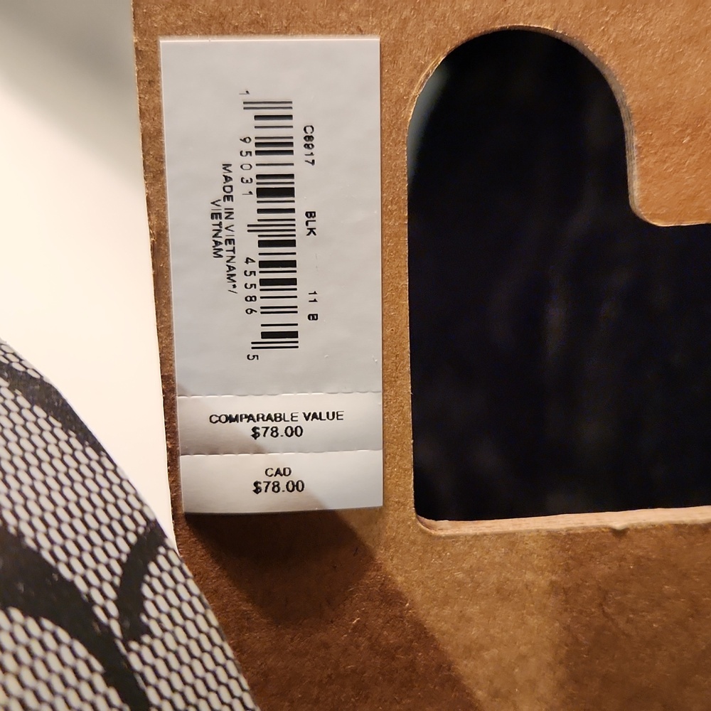 Coach Monogram Black and Gray Plateform Flip Flops - Picture 6 of 7